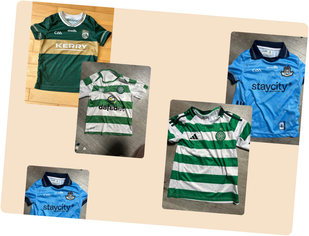 Sports jerseys for swap
